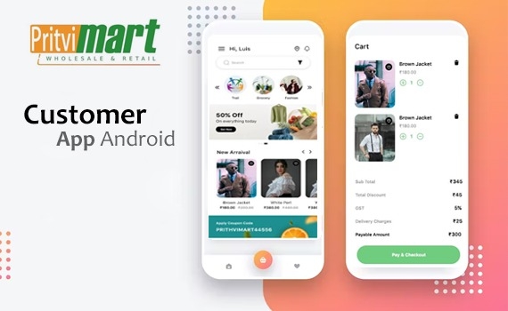 UX UI-Pritvimart Android Customer App